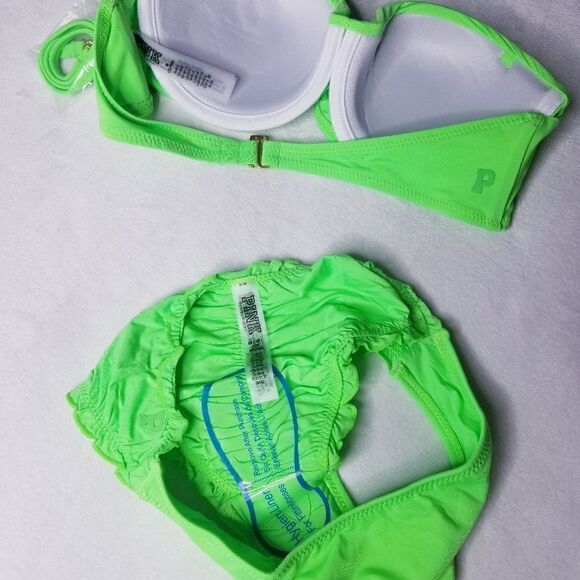 NWT Victoria's Secret Pink Neon Bikini Set - Picture 6 of 8